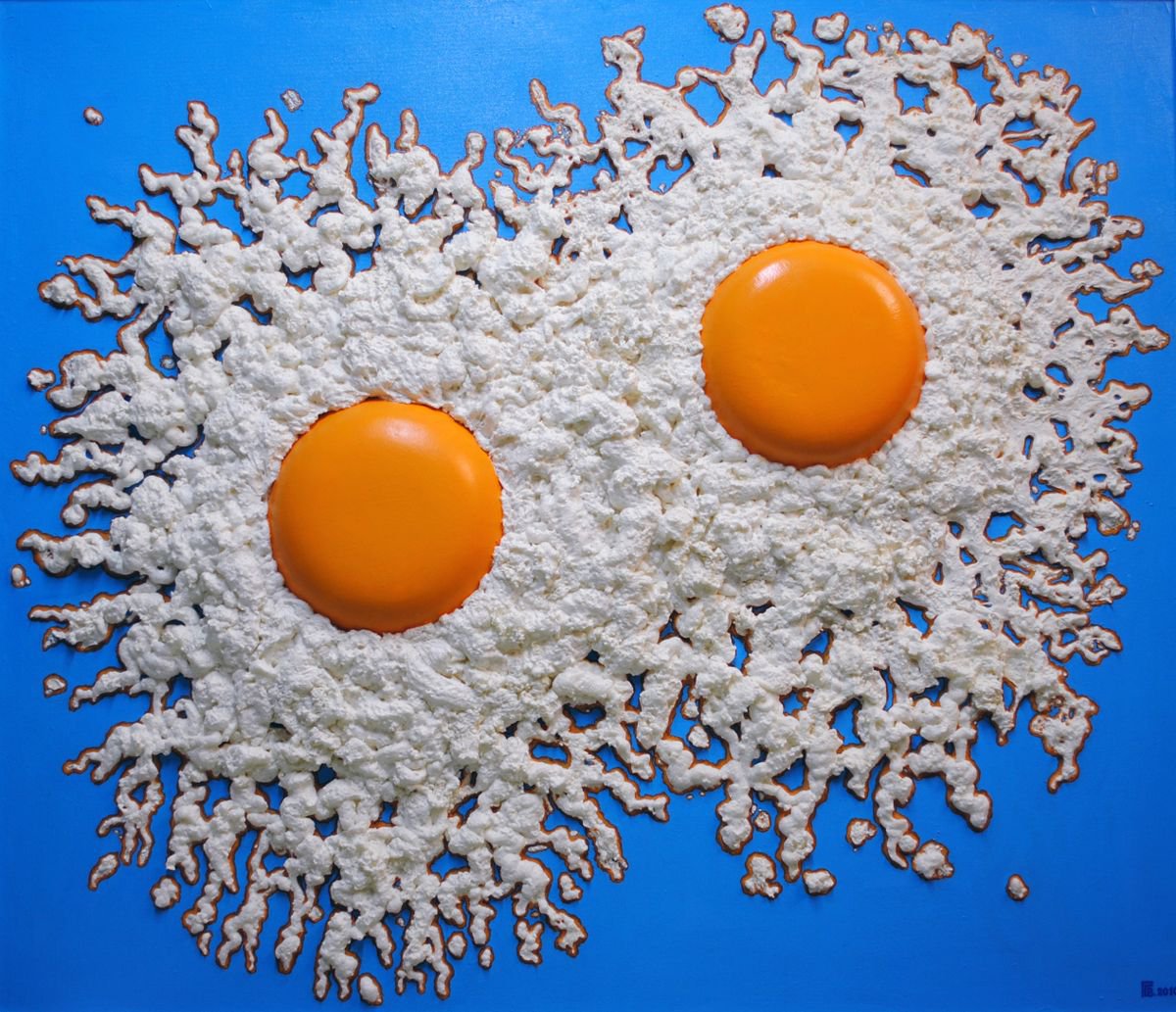 Photorealistic Still Life Painting By Grigor Velev, 57 X 49, Good Morning!, Original Artwork