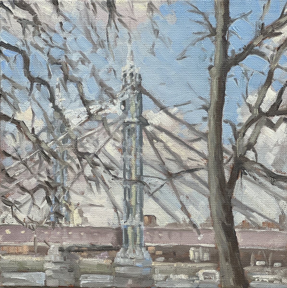 Albert Bridge, from Battersea Park by Louise Gillard