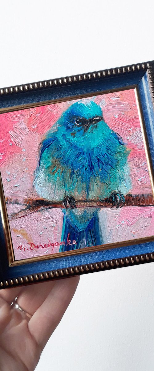 Mountain Bluebird by Nataly Derevyanko