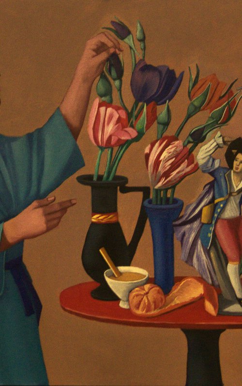 Still-Life With Flower Arranger by Paul Rossi