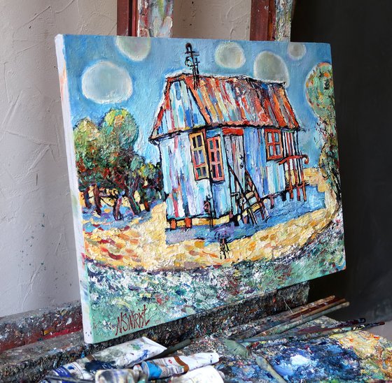 House by the sea.