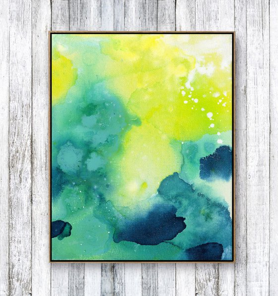 Magical Tranquility -  Minimal Abstract Painting  by Kathy Morton Stanion