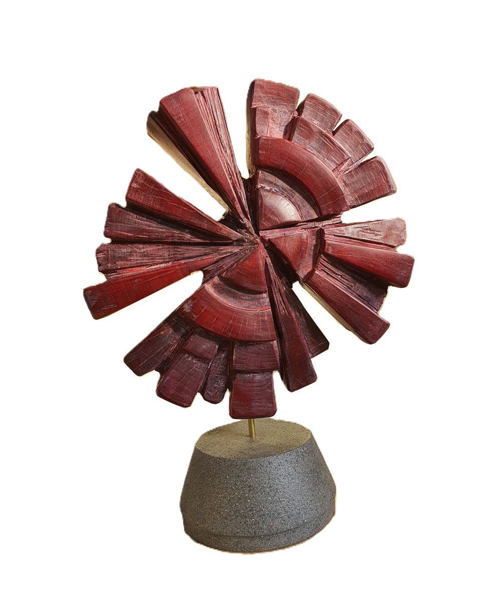 Abstract Wood Sculpture , Radiance By George Troyanov, 13 X 16, Artwork For Sale On Artfinder