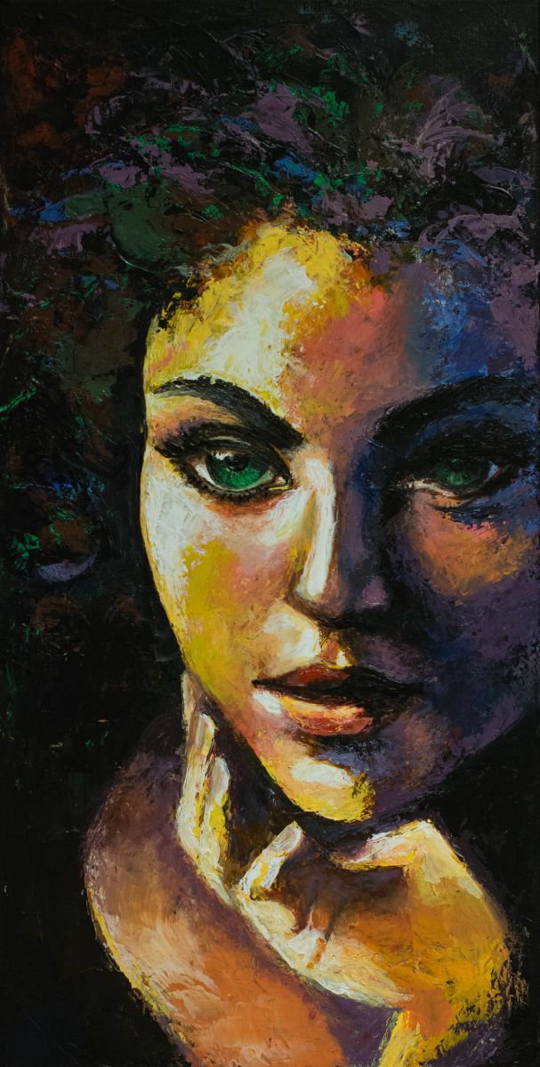 Acrylic Painting , Jessy By Elena Kraft, 16 X 31, Artwork For Sale On Artfinder