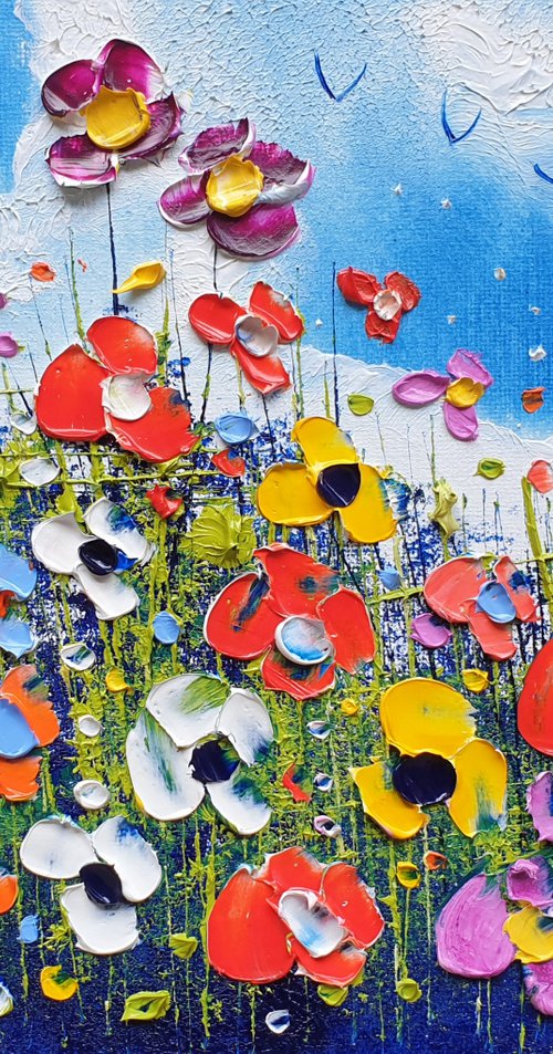 "Mystic Meadow Flowers in Love" by Phil Broad
