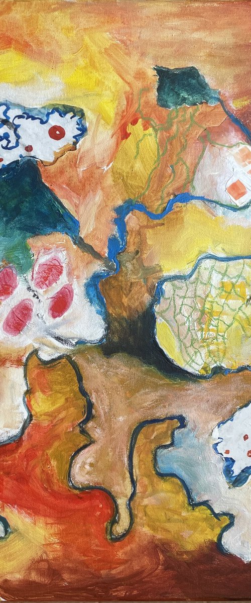 yellow and red II by Marina Buening