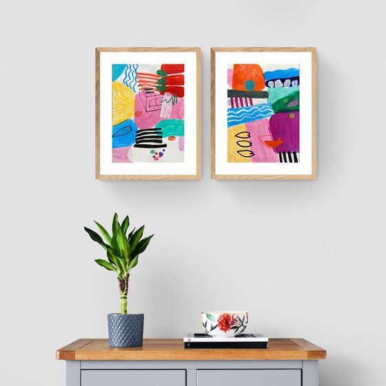 Set of Abstract Artworks