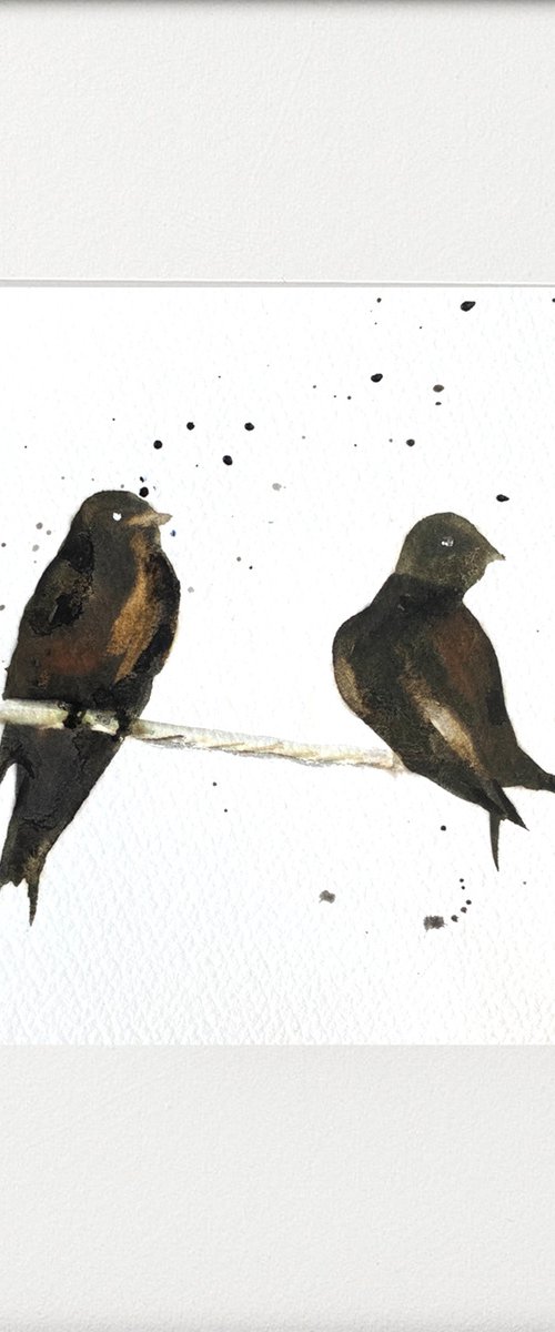 Two Swallows by Teresa Tanner