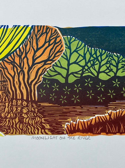Moonlight on the River by Helen Maxfield