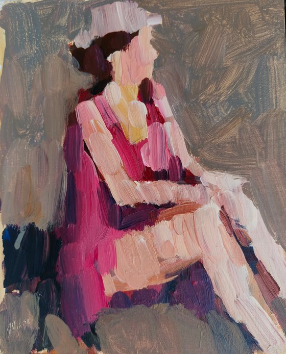 Sitting woman
