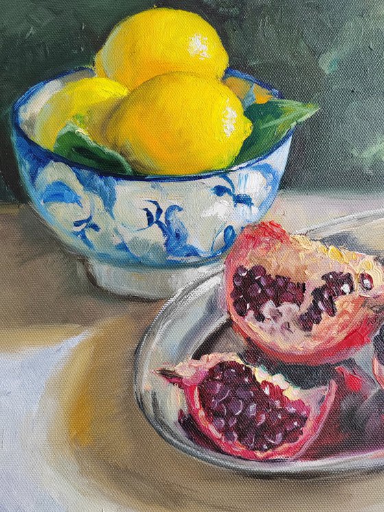 Pomegranate lemon fruit