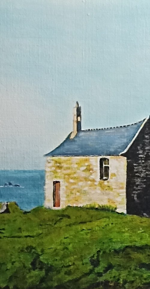 Church and sea by Isabelle Lucas