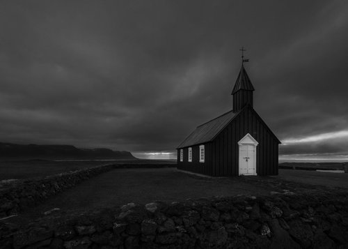 Seeing the light, Búðir, Snaefellsnes, Iceland by Baxter Bradford
