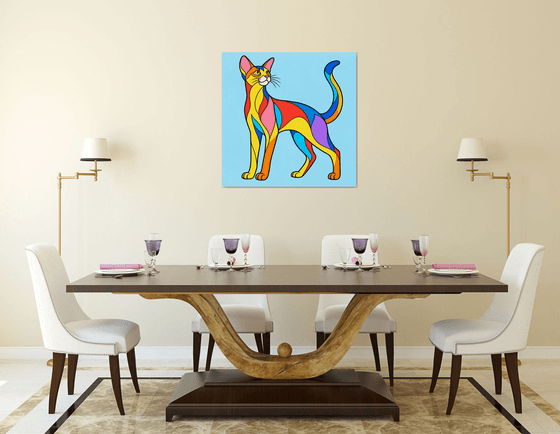 Colorful Abyssinian Cat #18