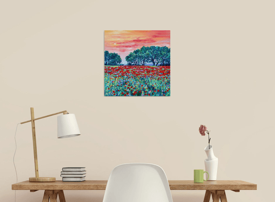 Evening Poppy Meadow