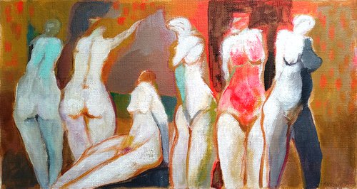 The six graces in the boudoir by Igor Kudelin