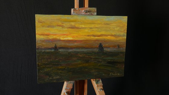 The First Ray - original landscape painting