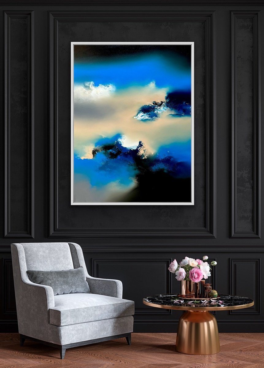 Abstract Oil Painting By Jonesy, 24 X 31, Live To Tell, Original Artwork