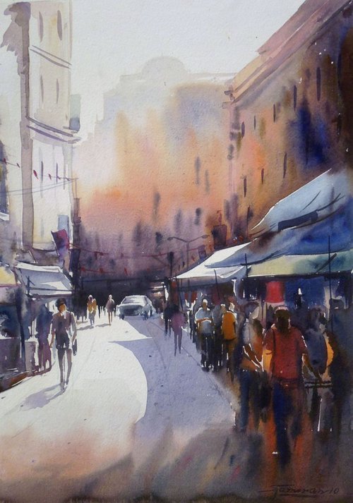 City Street by Samiran Sarkar