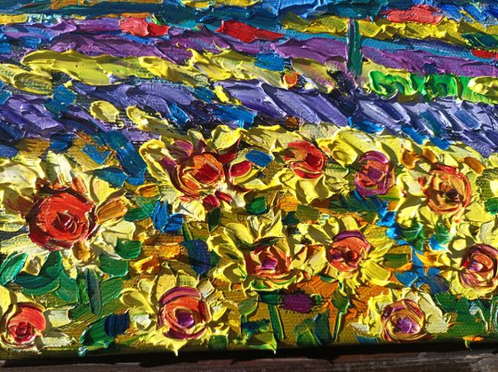 Art gift box - Sunflowers field