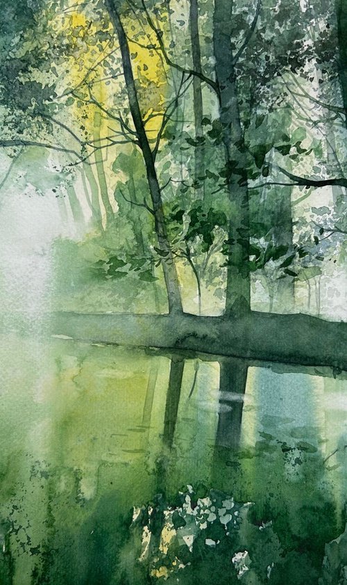 Bright summer morning by Nazar Grunyka
