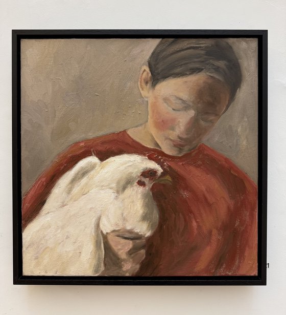 Girl with Chicken