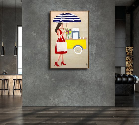 Snapshots of Summer Market 64cm x 94.5cm