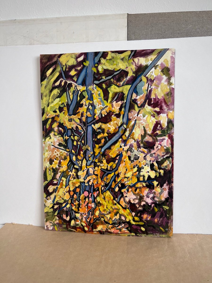 Impressionistic Landscape Acrylic Painting By Raffi Ghazaryan, 7 X 11",