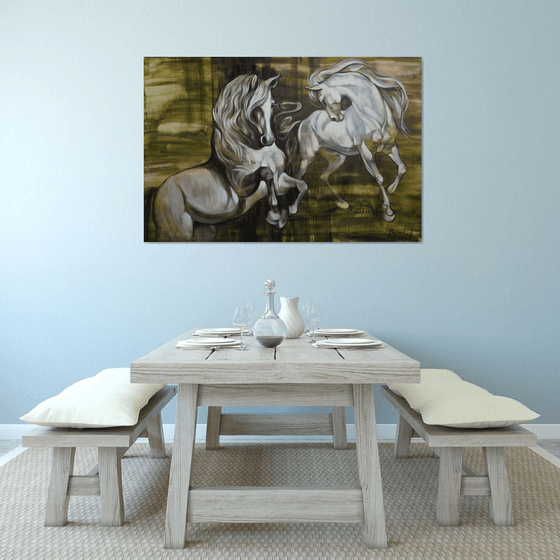 Dance with me. Horses