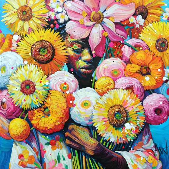 Flower Girl – Floral Portrait