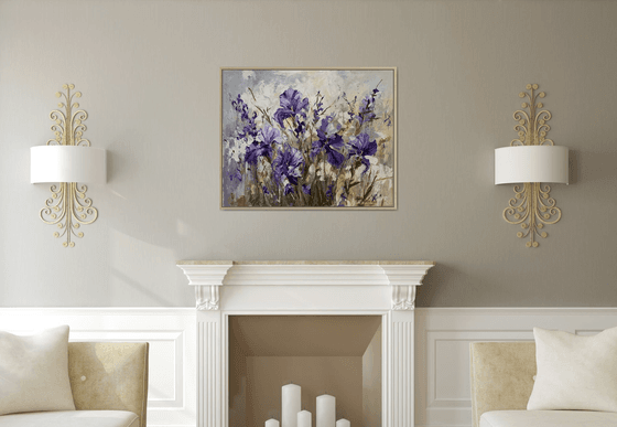 Lavender Breeze of irises.