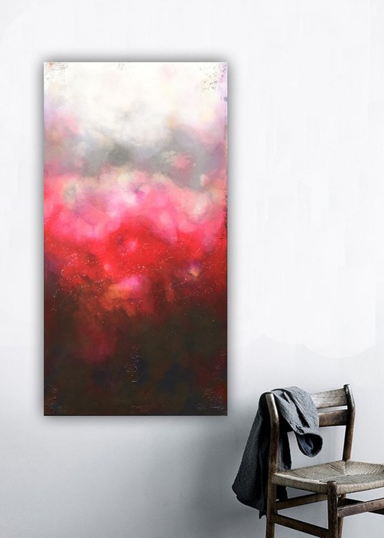 vertical reds (140 x 70 cm)