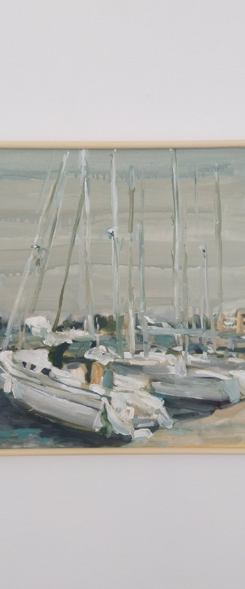 Boats in port 2 by Sebastian Beianu