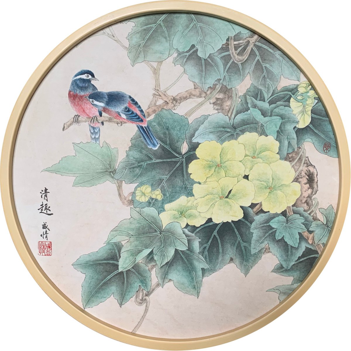 Expressive Animal Watercolour By Fiona Sheng, 16 X 16, Summer Joy, Original Artwork