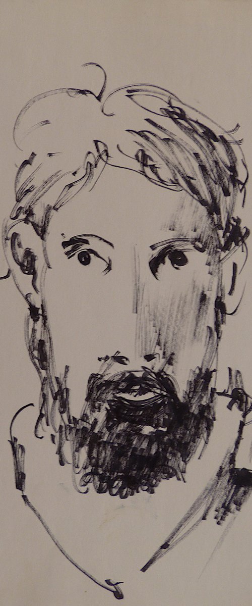 The Self-Portrait, 21x29 cm by Frederic Belaubre