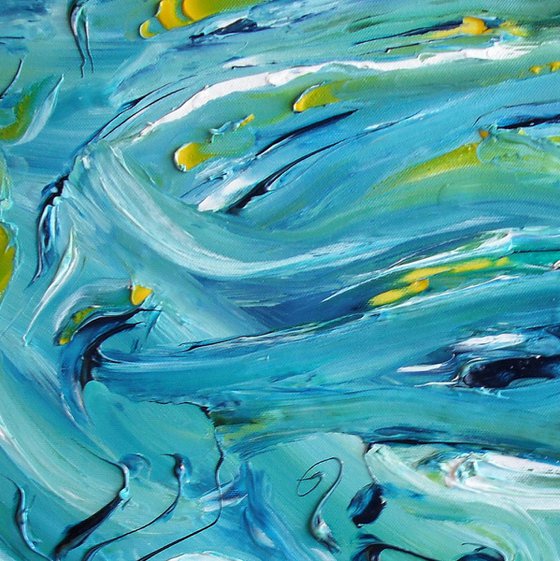 Color of the sound - Original abstract painting, oil on canvas