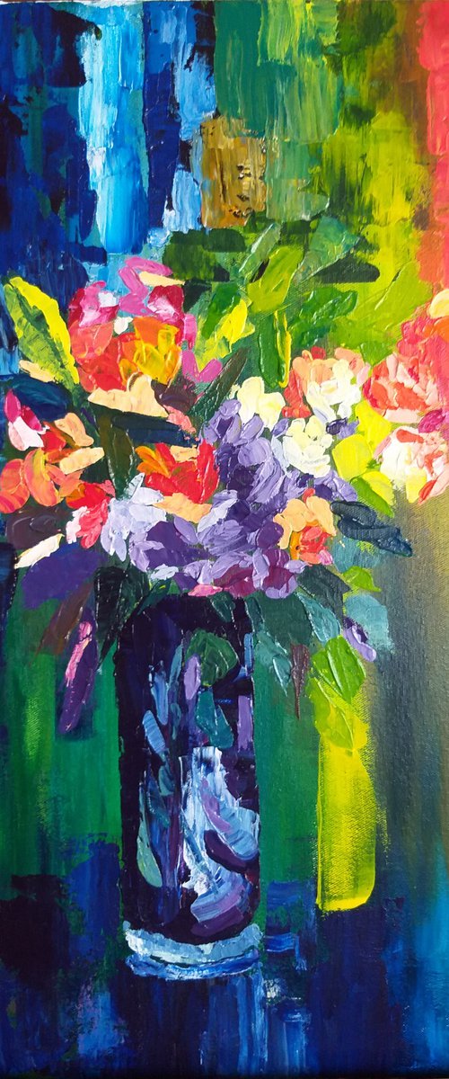 Abstract Flowers by Geeta Yerra