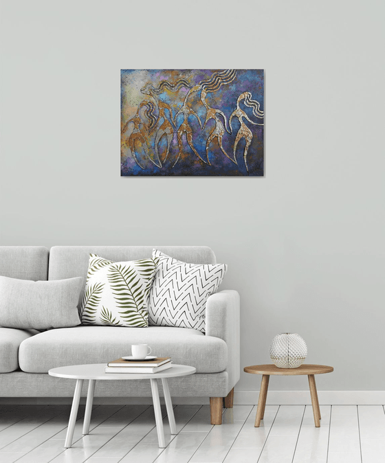 Painting Dancing women, dance