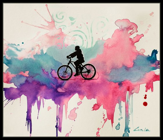 Rider- pop art abstract
