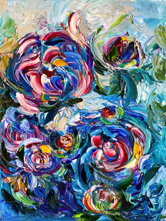 Vibrant Cosmic Bloom Art