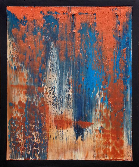 Copper Reflections 7 - abstract painting