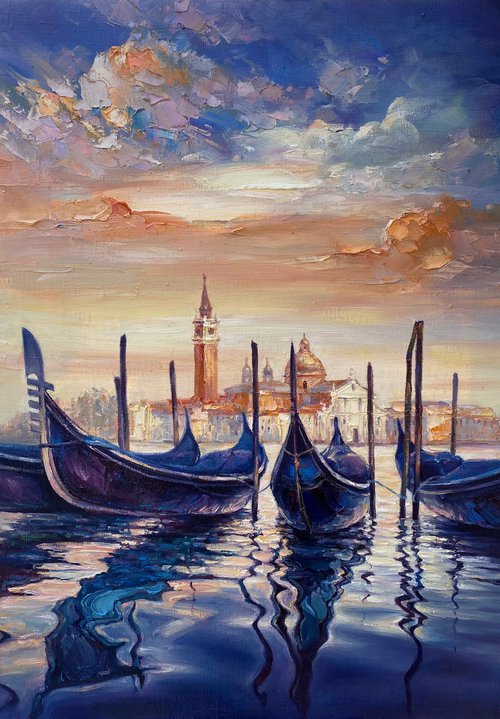 "Venice"original oil painting by Artem Grunyka