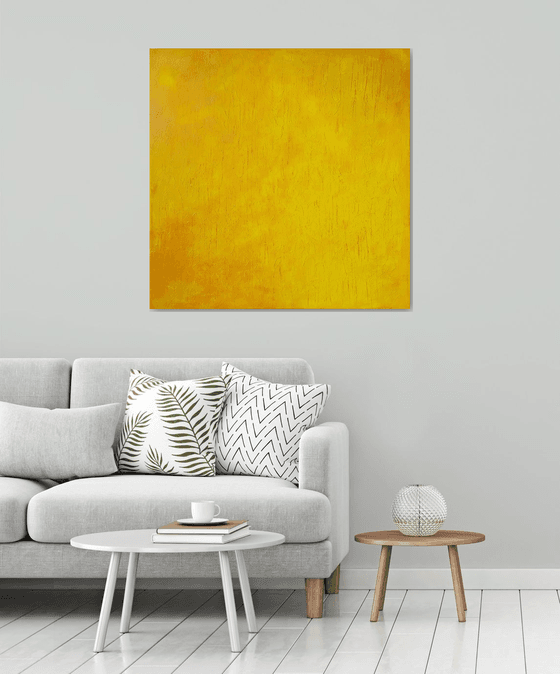 Falling Star - yellow - orange abstract