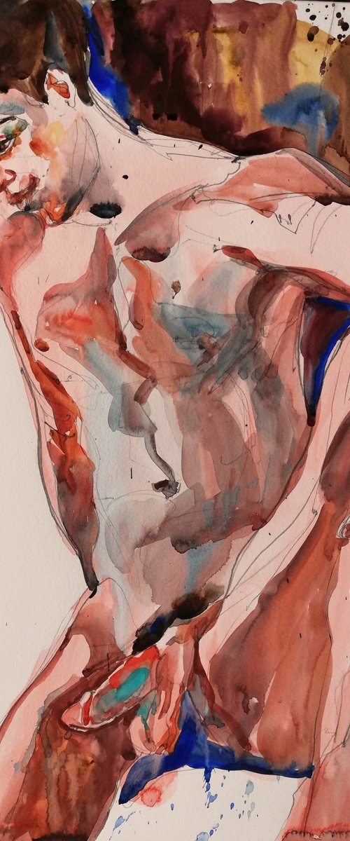 Male Nude by the Window by Jelena Djokic