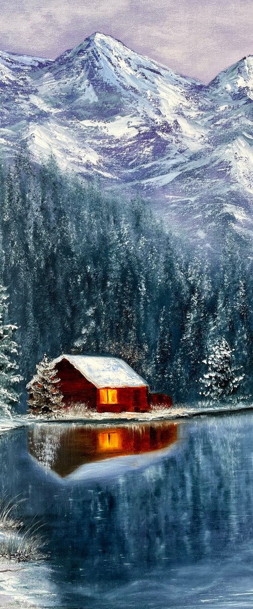 House near Lake by Tanja Frost