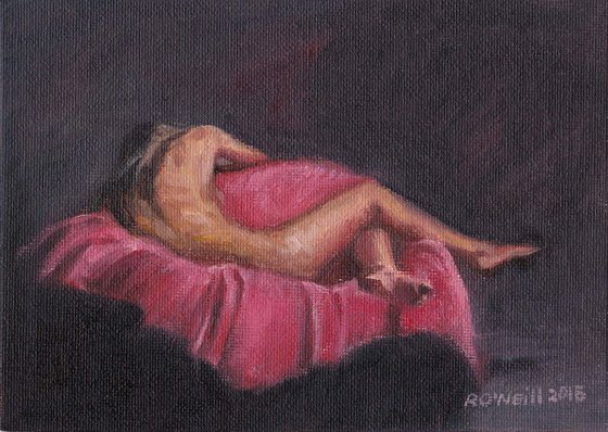 small reclining female nude