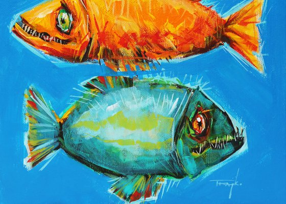 Big Fish - 46x61cm.