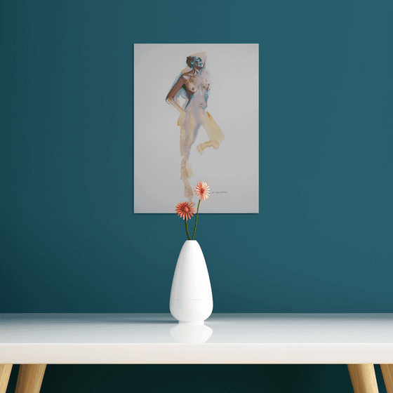 Standing female nude