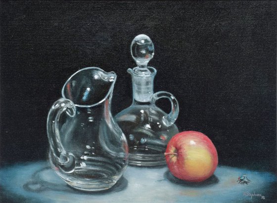 Glass with Apple
