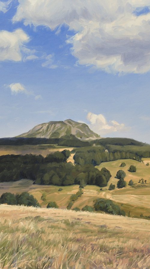 Summer Clouds over the Suc de Montfol by ANNE BAUDEQUIN